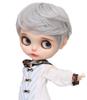 Parrucca per bambola Linfairy pollici 9-10 (Grigio argento)