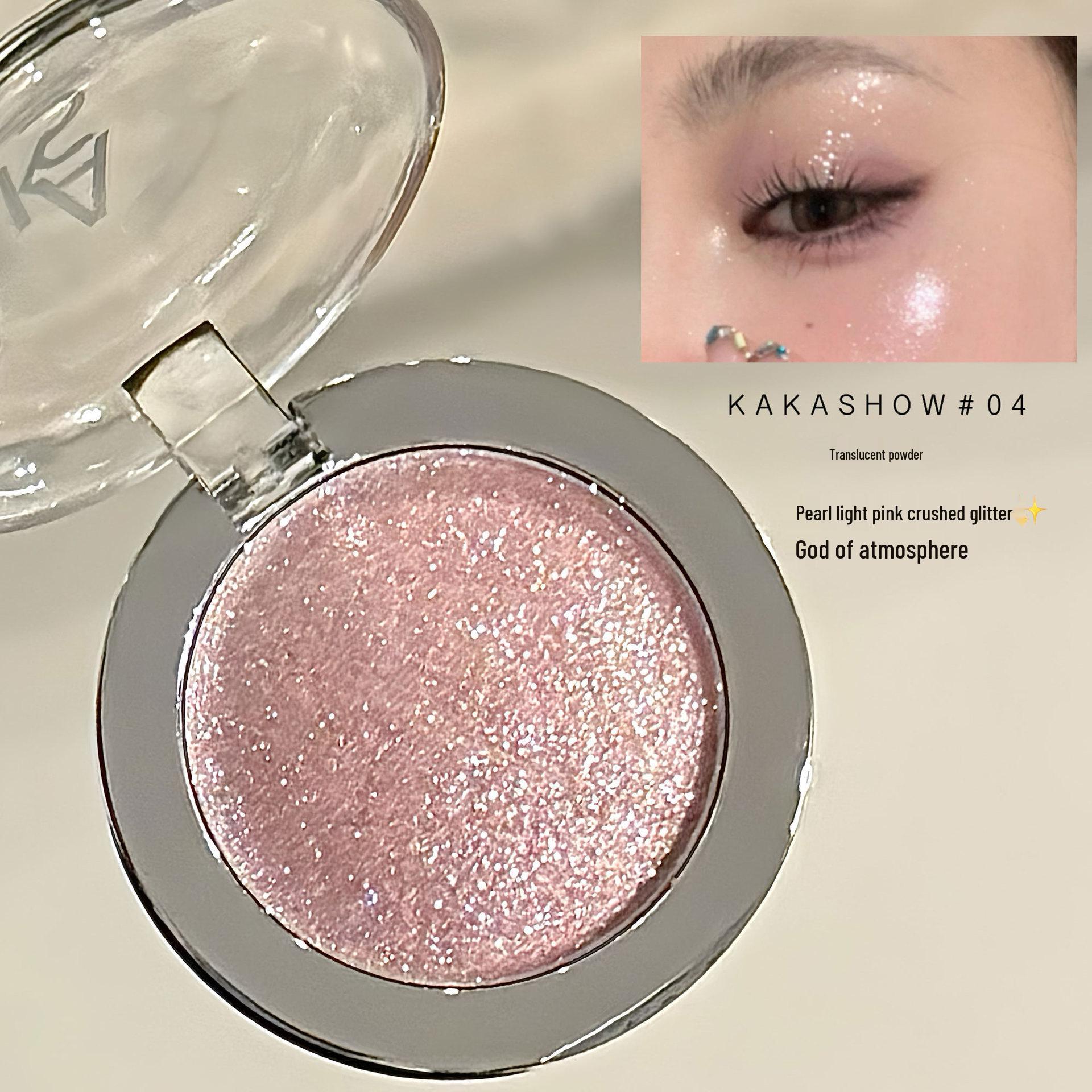 

Kakashow Water Satin Light Highlight Cream with Diamond Pearl Shimmer Under-eye Brightener Powder