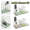 6 in 1 Set Bottle Cleaner Kit Compact Design Baby Bottle Brush Set Bottle Drying Rack  Baby Travel