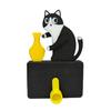 Jijijing Cat Pushing Vase Refrigerator Magnet, 3D Printed Whiskers Holder Pet Memorial Keepsake Decoration, Gift for Cats Lovers