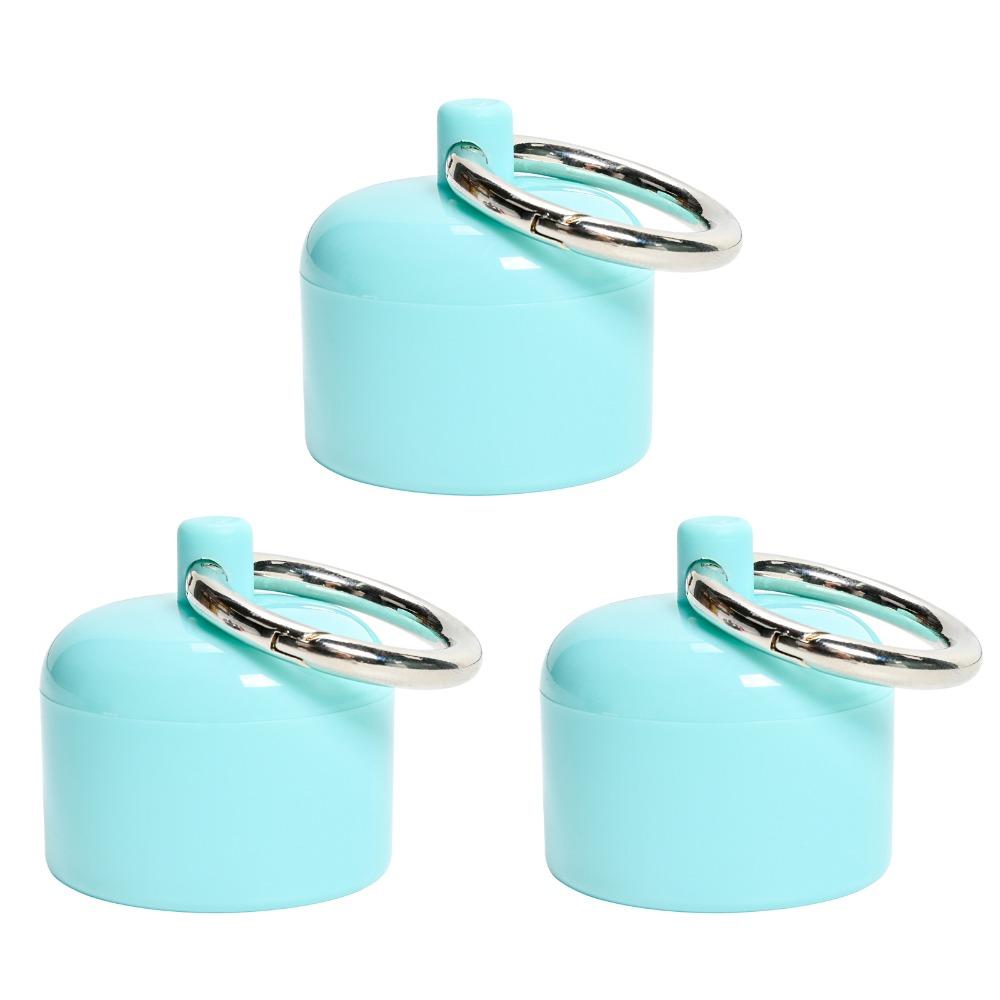 3PCS Portable Ring Storage Box Keychain Pill Container Mini Storage Box Jewelry Storage Case  Travel