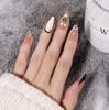 3D Floral French Almond Wearable Nails - Autumn/Winter Bestseller False Nails
