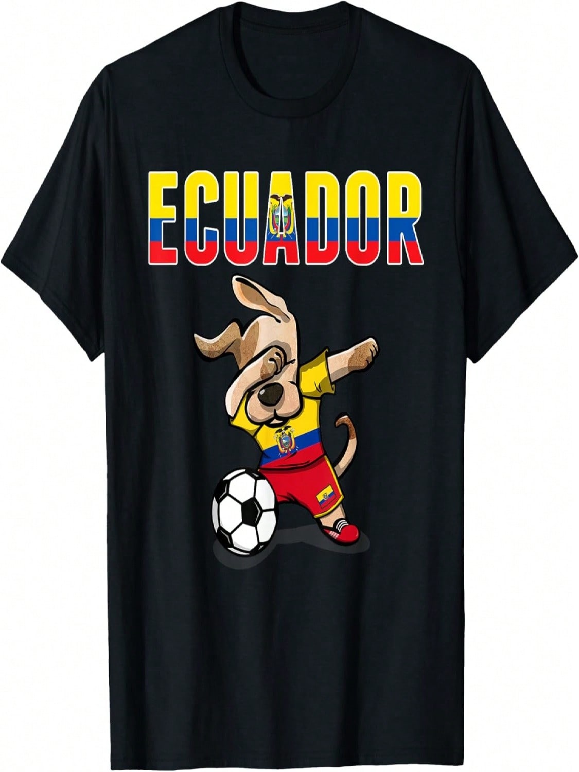 Dabbing Dog Ecuador Soccer Fans Jersey Ecuadorean Football Men Women Girls Kids T-Shirt S разноцветный