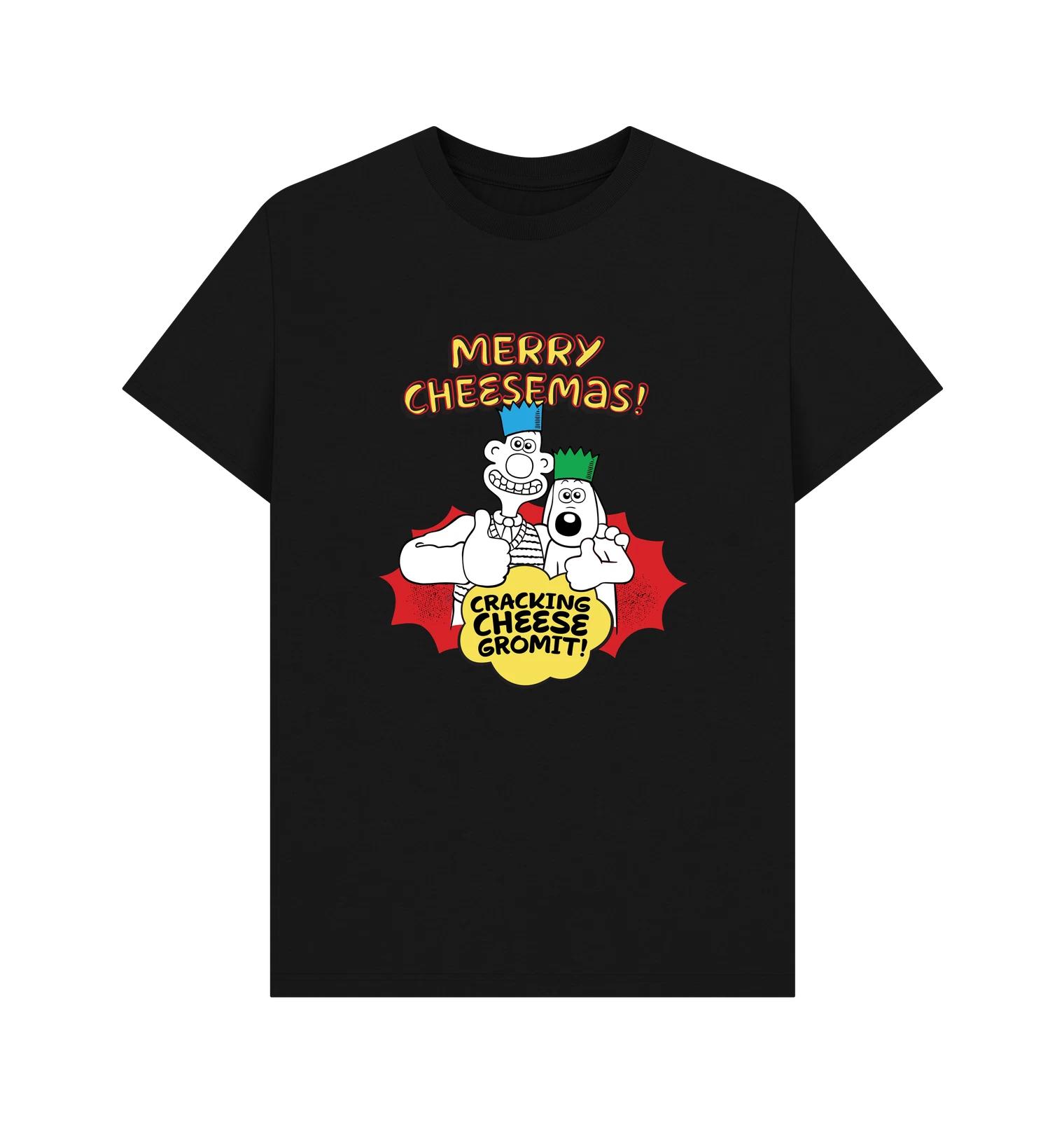 

PREMIUM OFFICIAL Wallace & Gromit Wallace & Gromit Merry Cheesemas Graphic Bl... 3XL