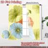 Set Of 2 Flat Printing Curtains Without Rod Floral Garden Design April Fools Is Day Festival Fashion Fabric Curtain Polyester