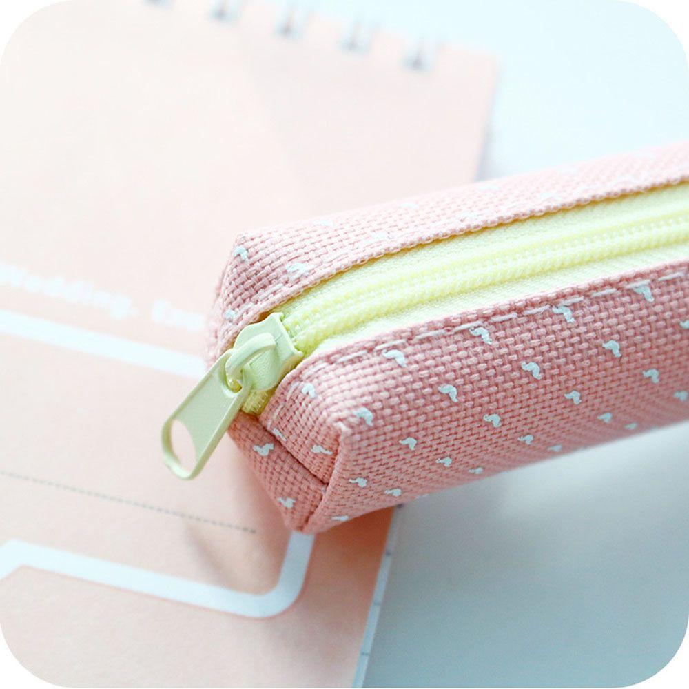 Super Slim Student Supplies Candy Color Wave Point Pencil Pouch Pen Bag Pencil Box Pencil Case