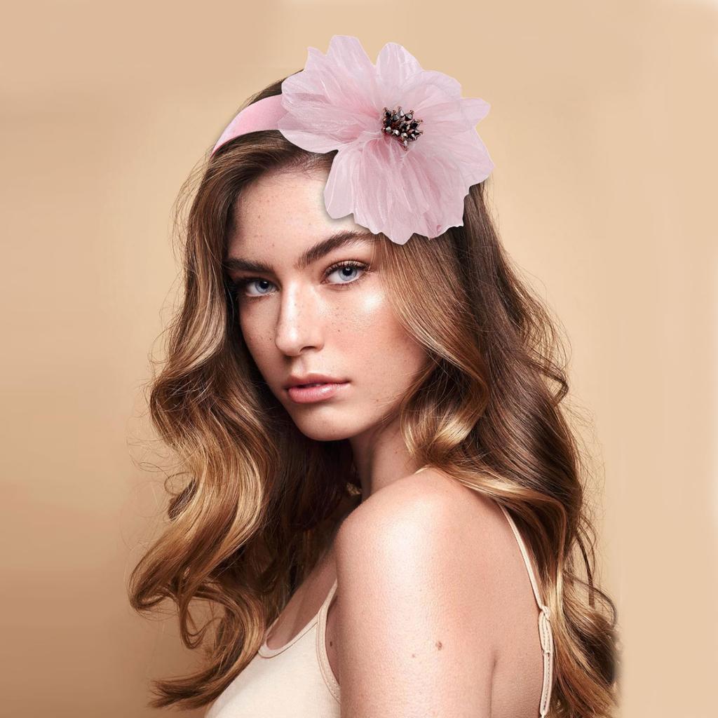 Elegante Chapéu Fascinator com Miçangas Acessórios de Cabelo Artesanais com Penas para Mulheres Cocar com Penas Arte dos Anos 1920