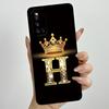For Vivo V19 1933 Case Luxury Crown Letters Couple Liquid Silicone Soft Phone Cases For Vivo V 19 Camera Protection Back Cover