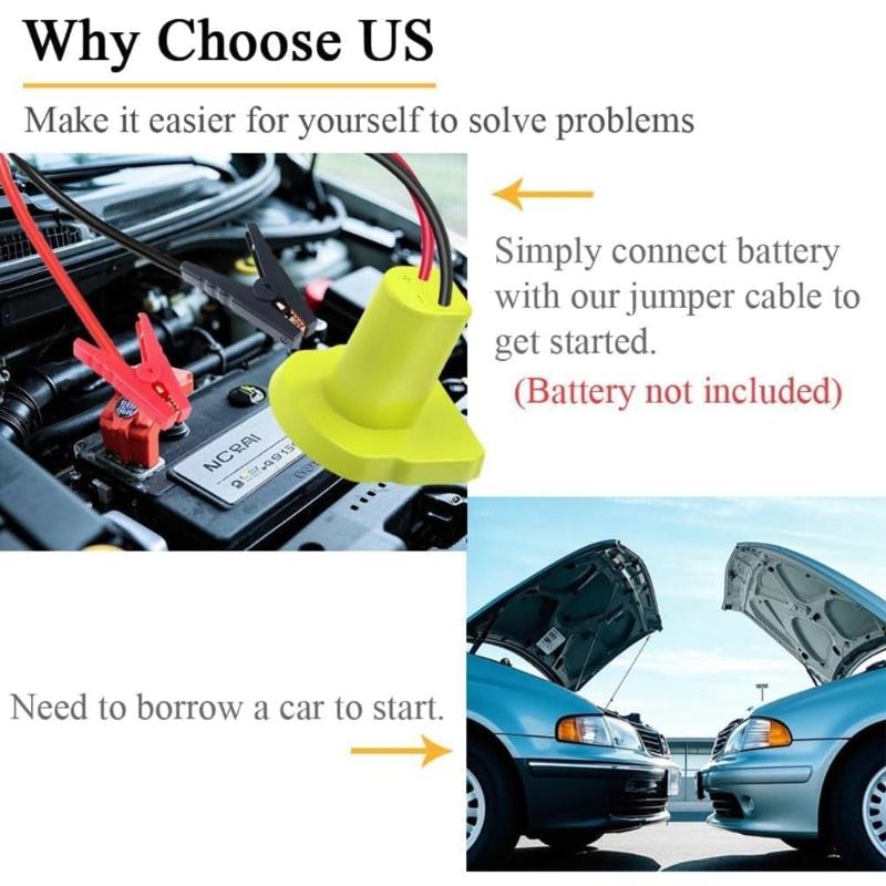 Quick Deployment Safety Protected Automotive Battery Booster Clamps Suitable For All Car Models Emergency Power Transfer
