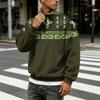 Herren Freizeit Flanell 1/4 Reißverschluss Langarm Sweatshirt für den täglichen Gebrauch