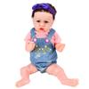 Reborn Girl Doll Lifelike Vinyl 22 Inch Waterproof Weighted Rebirth Baby Doll Toy for 3 Years Old