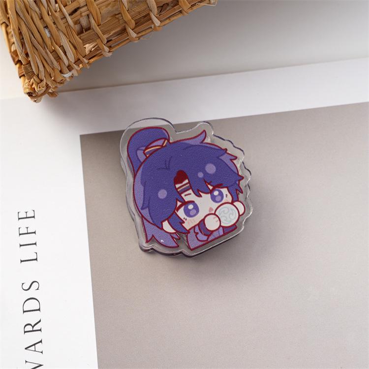 Anime Cartoon Double-Sided Acrylic PP Snack/Memo Clip - Cute Custom Sealing Clip