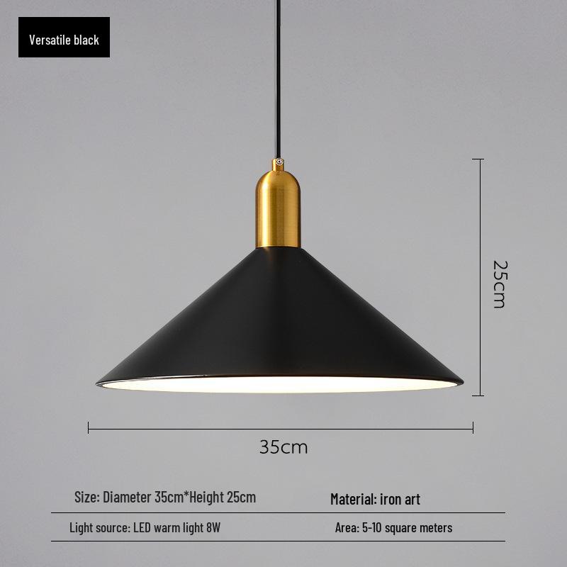 Nordic Minimalist Pendant Light: Modern Industrial Art Style for Living Room