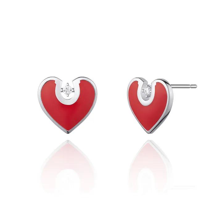 Luv-it Silver Heart Earrings H0180