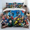 Anime My Hero Academia Izuku Deku Bedding Set Printed Set Duvet Cover Sheet Pillowcase Bed Full Quilt Cover Soft Queen King Size