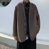 Men's Casual Loose-Fit Street Style Suit Jacket - Trendy Hong Kong & Korean Fashion