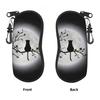 The Cat And The Moon Glasses Case Unisex  Sunglasses Pouch Fashion Custom Eyewear Organizer Convenient Eyeglass Protector