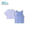 361° Girls' Summer Short-Sleeve Two-Piece Vest Set