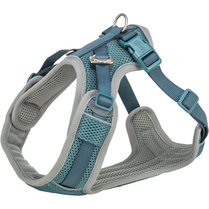 Harnais Pour Chien - TRIXIE - Premium FlexMesh - Bleu - S/M - Confort Et Sécurité