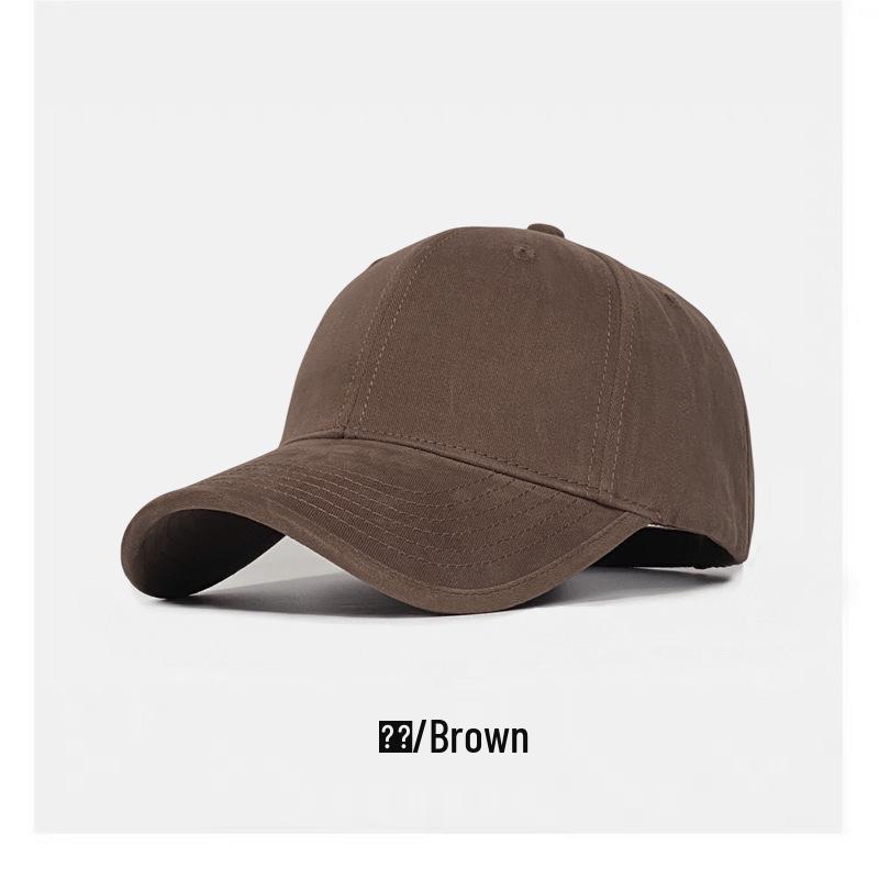 Premium Textured Hard-Top Baseball Cap: Stylish, Brushed Fabric, Enhances Facial Slimness for Adults