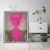 Nordic Neon Heart Skeleton Vintage Picture Wall Art Canvas Painting Posters And Prints Mural For Living Room Bar Home Decoration