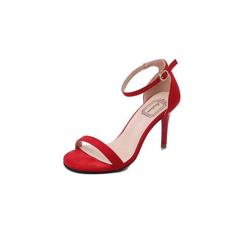 

Женская обувь Летние новые каблуки Женская мода Цветные неглубокие высокие каблуки Сексуальные острые носки для улицы Повседневное вечернее платье Женские высокие каблуки 34 красный