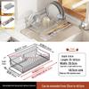 LiiLang Ret Retractable Kitchen Sink Dish Rack with Chopstick Holder