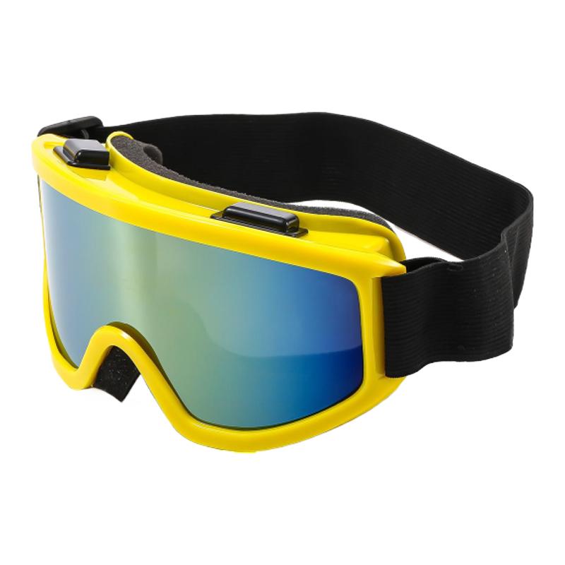 Large Frame Ski Goggle with Colorful Lens Anti-Collision Anti-Glare Motorcycle Goggle Outdoor Sport Snow Snowboard Skiing Goggle