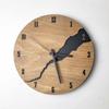 Non-Ticking Mechanism Round Wall Clock 12Inch Diameter Rustic Wall Clock  For Living Room