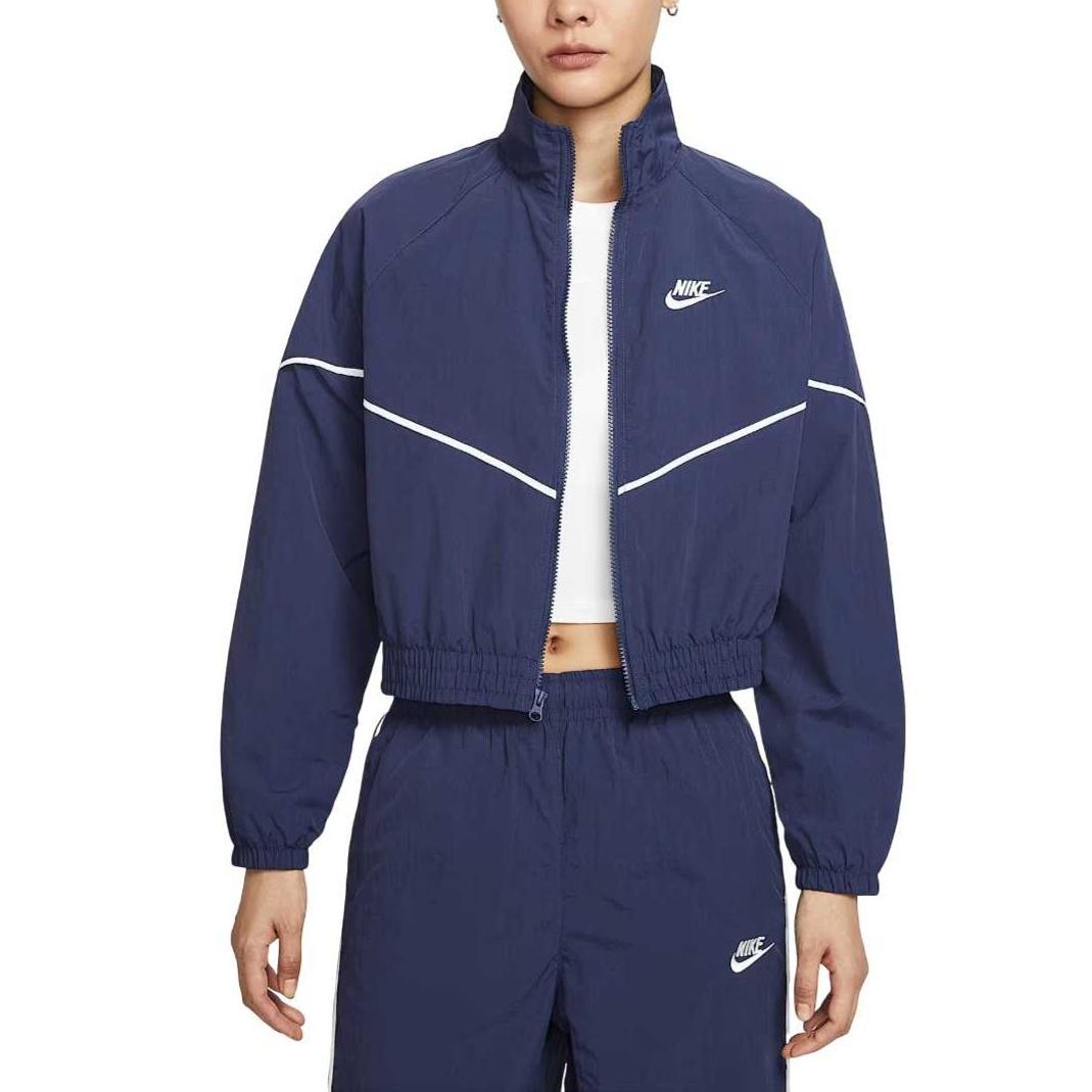 (WMNS) Nike Windrunner Oversized Woven Jacket Midnight Navy Sail Women s IM8028-410 S