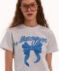 MATCHGLOBE Big Ribbon Crop Top (Light Melange)