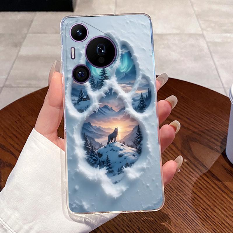 Back Cover For Huawei Pura70 Pura 70 Pro Plus Case Luxury Cute Love Rabbit Funny Pattern Clear Soft Slim TPU Silicone Phone Case
