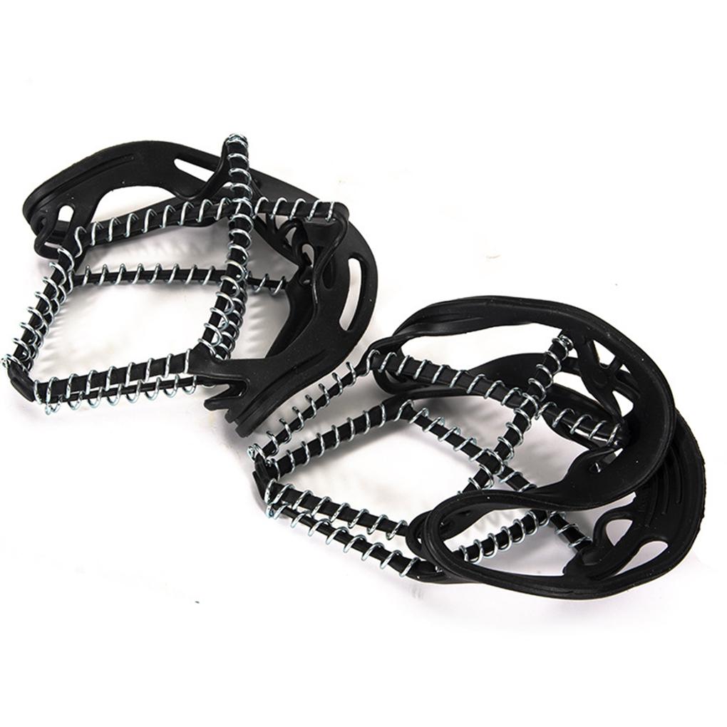 2 Pieces Ice Snow Shoe Grip Cover Outdoor Walking Climbing Nonslip Boots Safety Portable Crampon Silicone Cleats