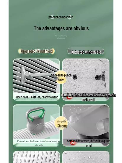 Universal Air Conditioner Deflector: Anti-Direct Blow Office Air Guide