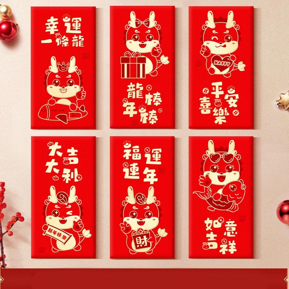 

New Year s Blessing Bag Money Bags Lucky Money Red Pocket Traditional Red Envelope Spring Festival 02