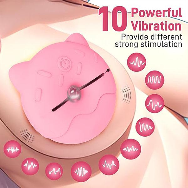 Nipple Toys Nipple Vibrator Womens Sex Toys Vibrating Nipple Clamps Sexual Pleasure Tools for Women with 10 Vibration Stimulation Modes
