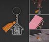 Inkdotpot Housewarming Keychain God Bless Our Home Acrylic Engraved Keychain Home Owner