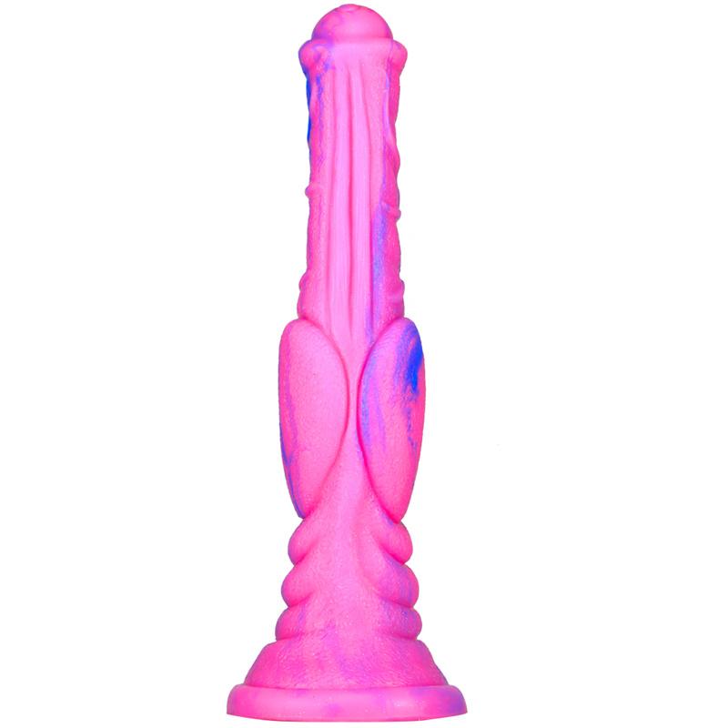 Eiloser Pferdeschwanz, flüssiges Silikon, Tierpenis, dick und lang, Farbsimulation, gefälschter Penis, Analplug, lustiges Masturbationsgerät
