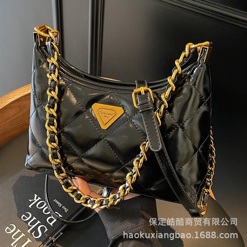 Nische leichter Luxus Tasche Damen 2025 neu Diamant Kette Tasche modisch vielseitig Temperament fortschrittlich einzelne Schulter Umhängetasche