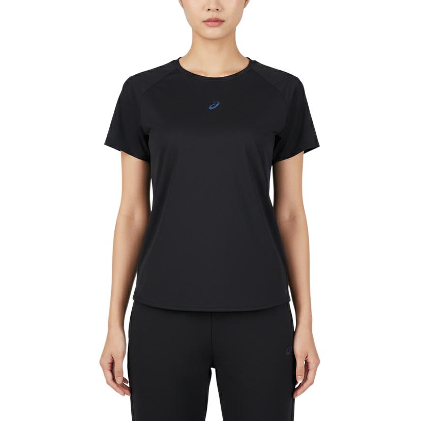 Asics D.Fresh Einfarbiger Pullover Feuchtigkeitsableitend Atmungsaktiv Kurzarm Normales T-Shirt Damen Oberteile 2012D381-001