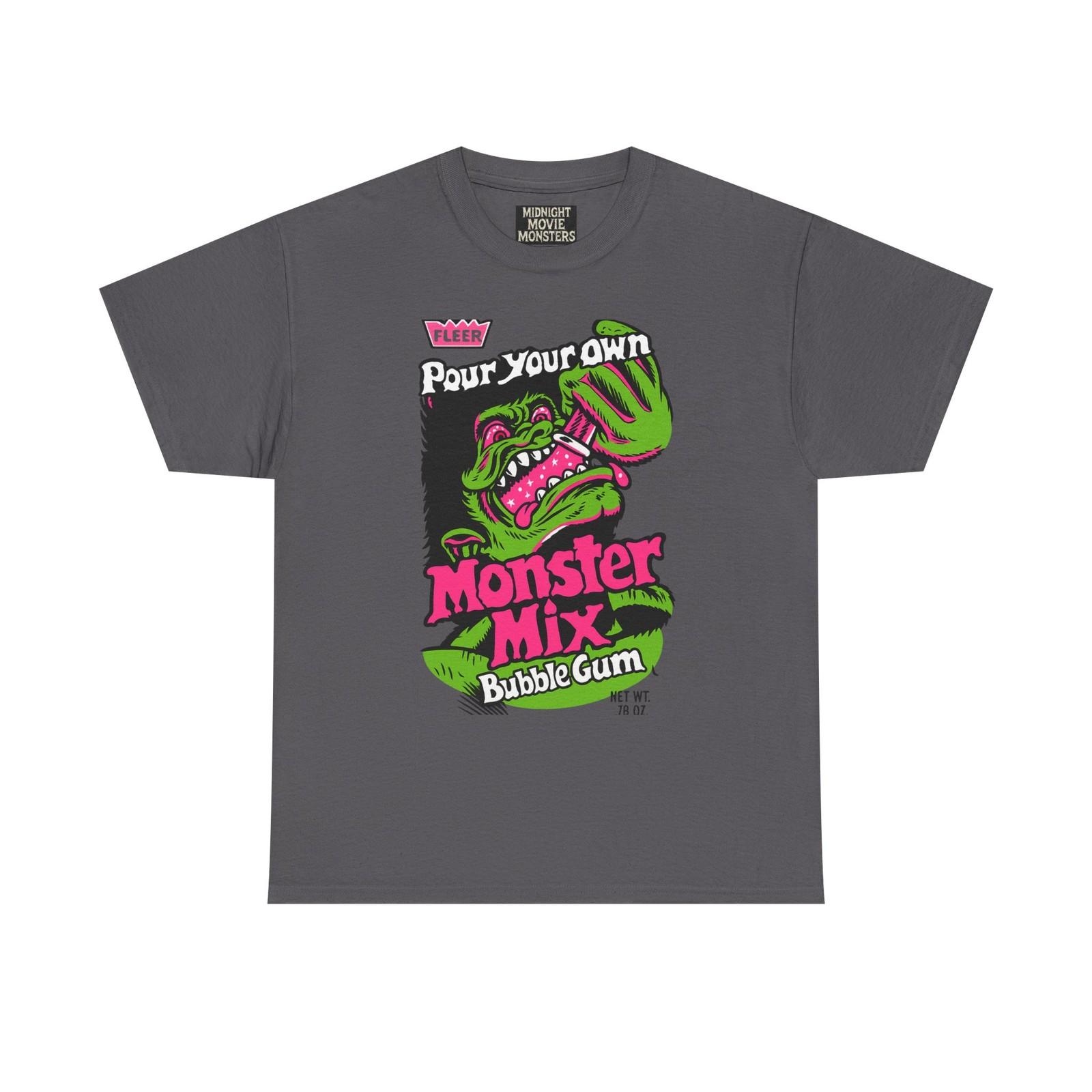 Monster Mix Bubble Gum T-Shirt Tee Fun Graphic Unisex Cotton Shirt Vintage Retro XXXL