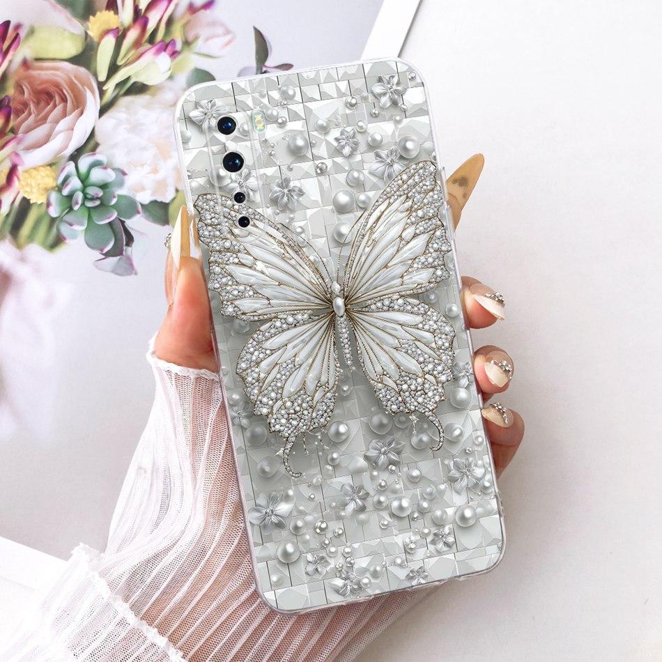 For OnePlus Nord / 8 Nord 5G / Z AC2001 AC2003 Cute Flower Butterfly Cat Painted Case For 1+ Nord Soft Silicone TPU Phone Cases