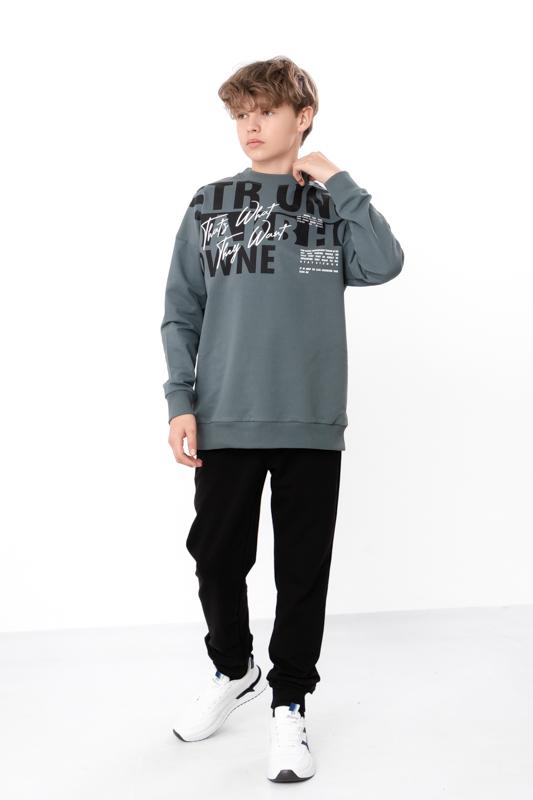 Teen Boys' Sports Tracksuit – Printed Sweatshirt and Jogger Pants, Any season 6419-057-33-1 HC