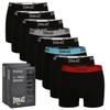 EVERLAST Men's Boxer Shorts Set Black Rubber Cotton Set of 8
