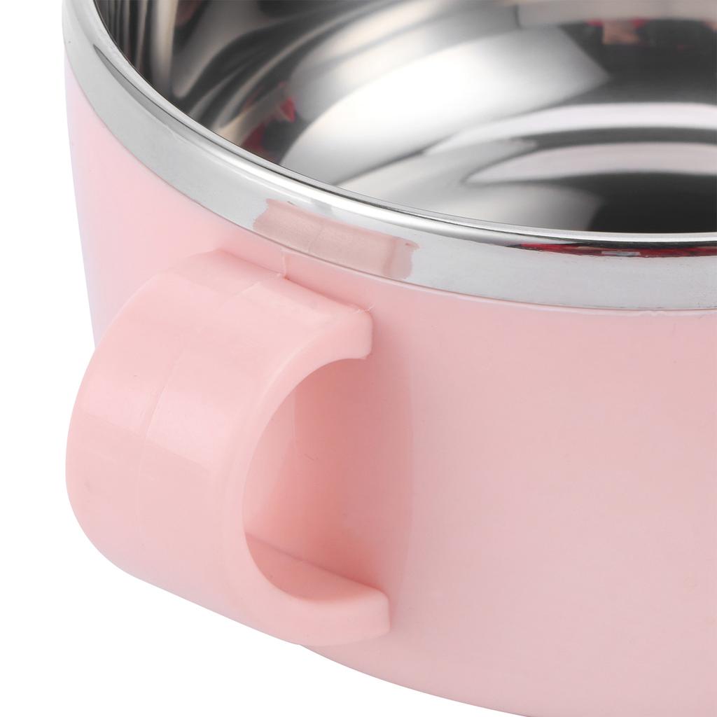Baby Children Bowl Cartoon 304 Stainless Steel Rice Feeding Bowl with Lid Tableware