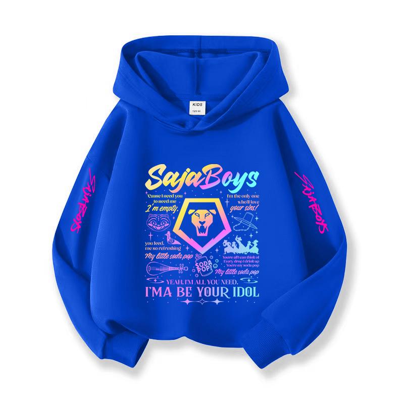 2025 Popular Kpop Christmas Casual Children's Hooded Sweatshirt Korean Wave Style Limited Edition Witch Hunting Fan Essential Girl Top