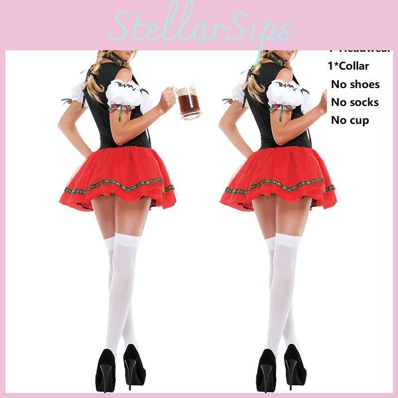 High Quality Oktoberfest Beer Maid Wench Outfit Ideal For Themed Parties