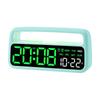 Digital Alarm Clock with Ambient-Light Date Dual Alarms Electronic Table Clock Brightness Adjustment Sleep Mode Home LED Clocks