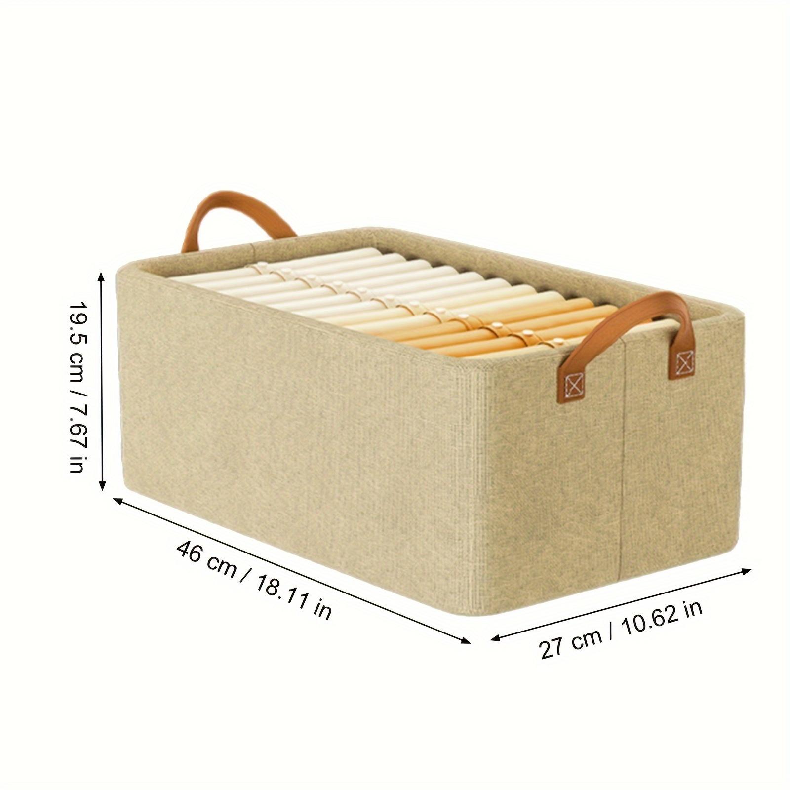 

Компактный складной ящик для хранения со стальной рамой и 2 ручками. Офисные принадлежности, организация одеял. Складные ящики для хранения.