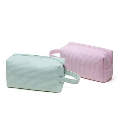 Ladies' Cosmetic Bags Solid Color Japanese Harajuku Cotton Soft Makeup Bags Travel Portable Compact Large Capacity Storage Bags